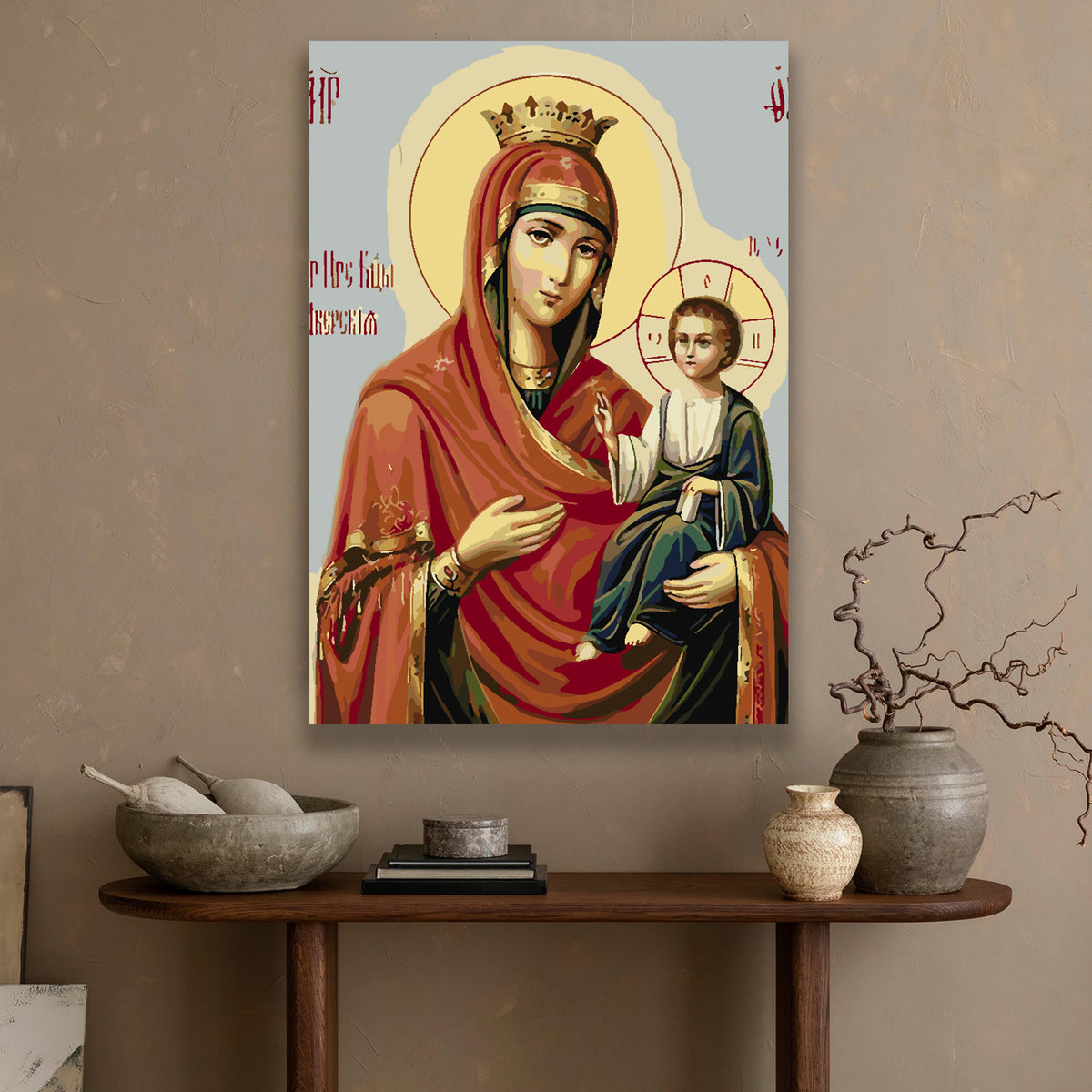 Painting by numbers - Mary with the Child 4189