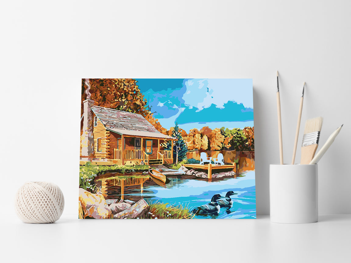 Paint by numbers - House at the Lake 4196