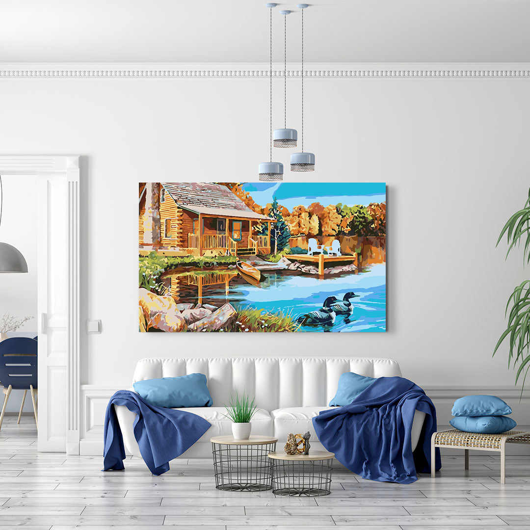 Paint by numbers - House at the Lake 4196