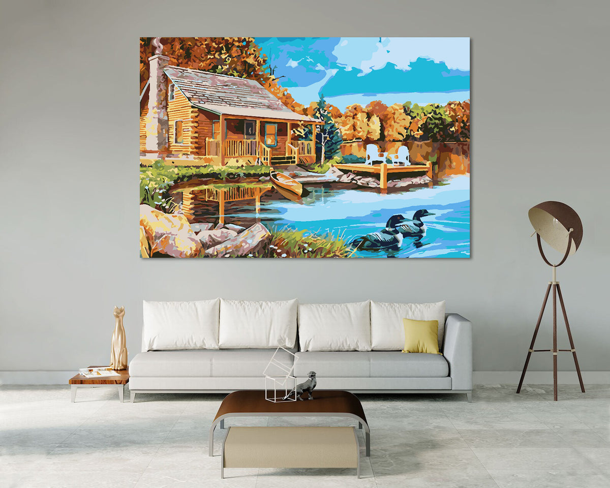 Paint by numbers - House at the Lake 4196