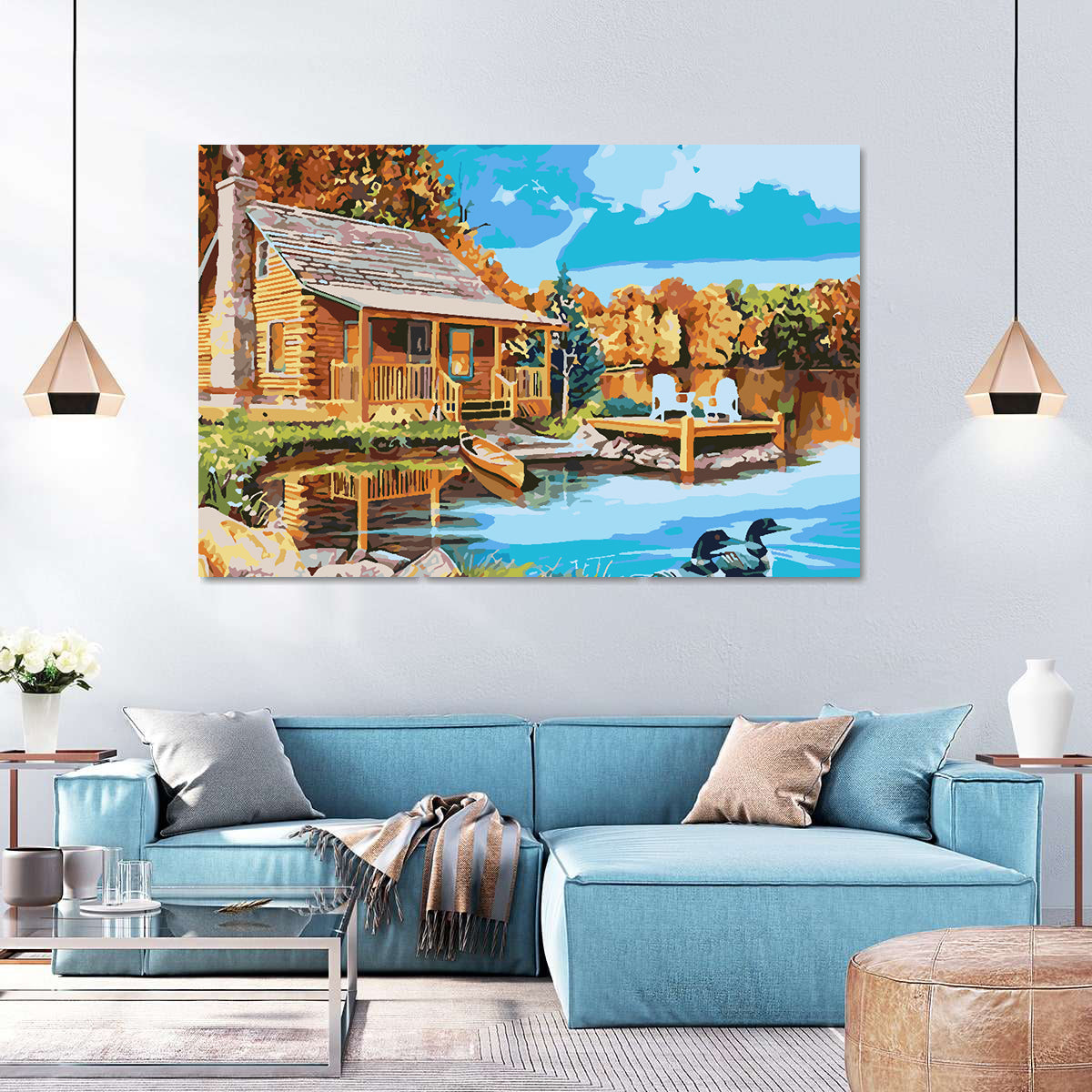 Paint by numbers - House at the Lake 4196