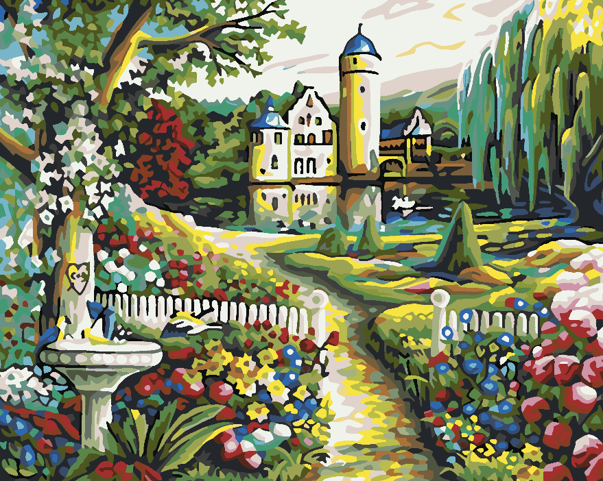 Painting by numbers - Spring Landscape 4197