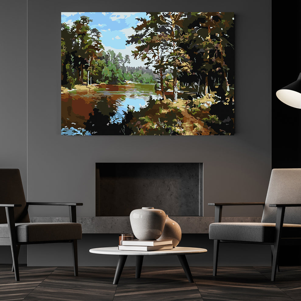 Paint by numbers - Forest Landscape 4199
