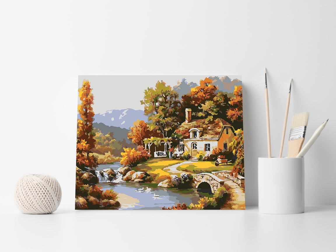 Painting by numbers - House at the Lake 4201