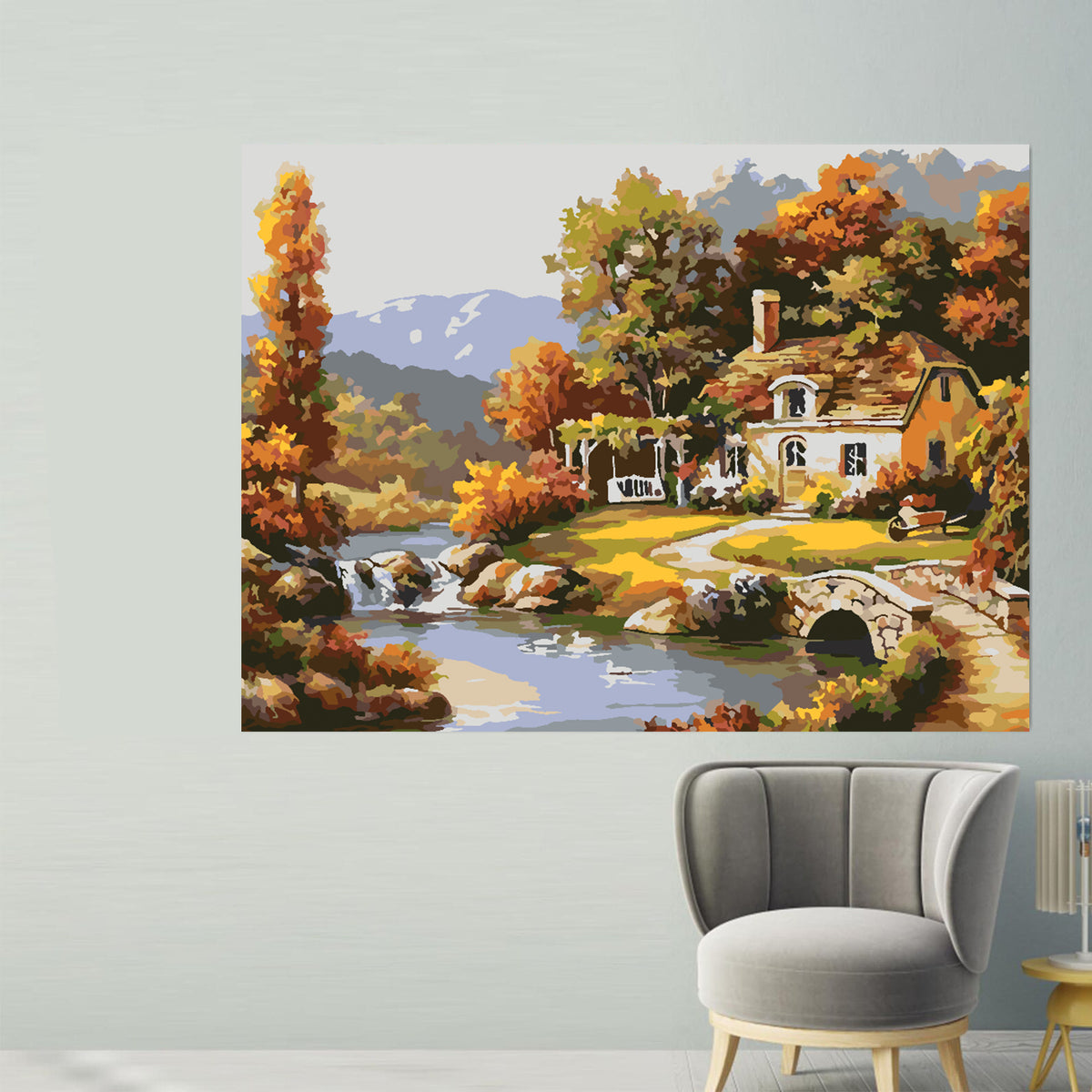 Painting by numbers - House at the Lake 4201