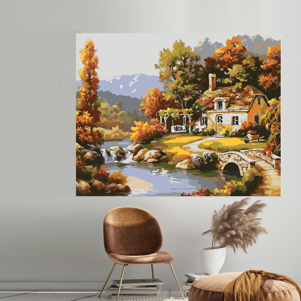 Painting by numbers - House at the Lake 4201
