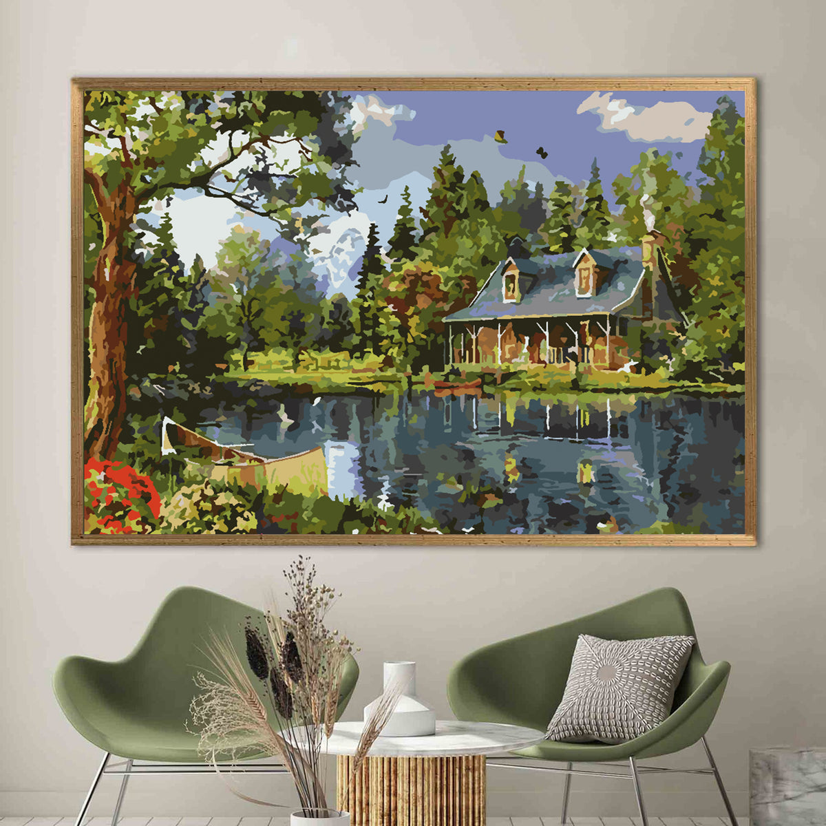 Painting by numbers - House at the Lake 4202