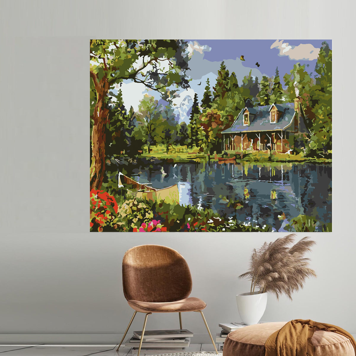 Painting by numbers - House at the Lake 4202