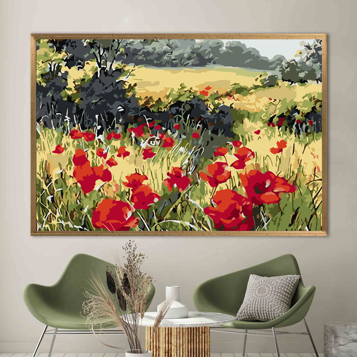 Paint by numbers - Poppy Field 4203