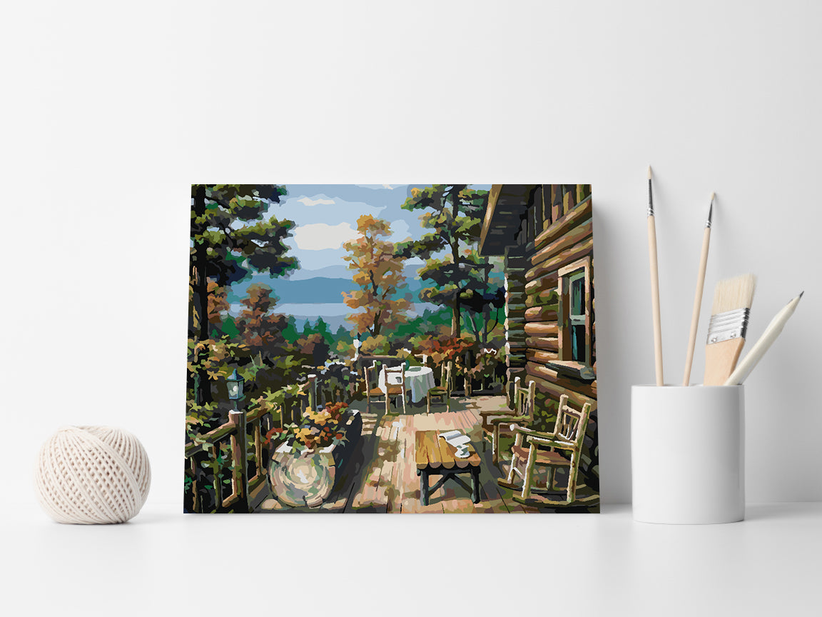 Painting by numbers - Terrace Landscape 4204