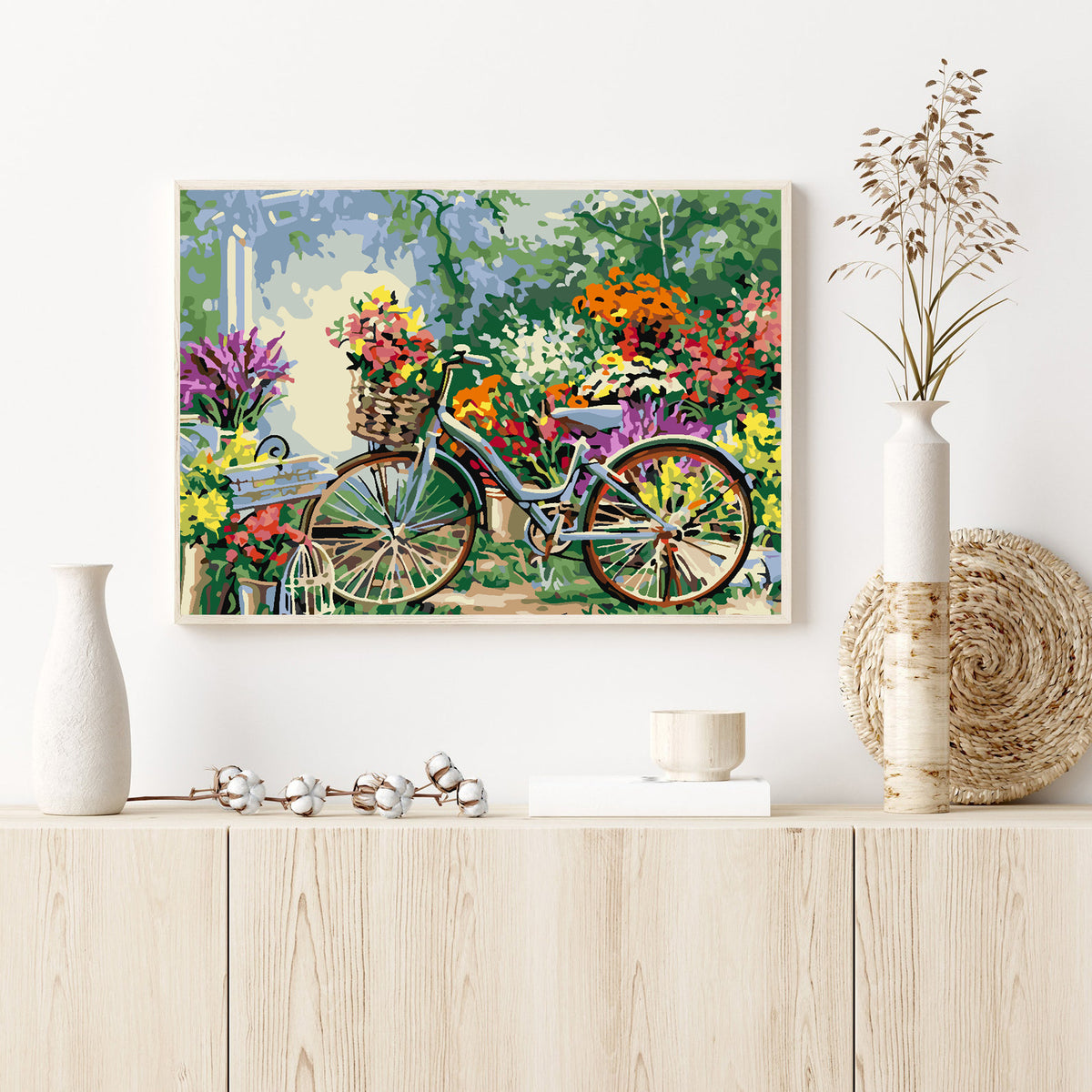 Paint by numbers - Bicycle with Flowers 4205