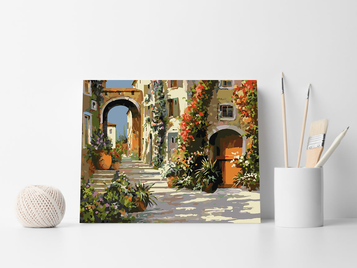 Paint by numbers - Streets in the Town 4206