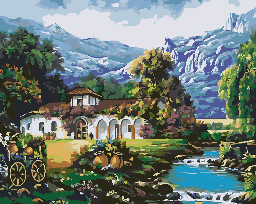 Painting by numbers - Mountain Landscape 4207