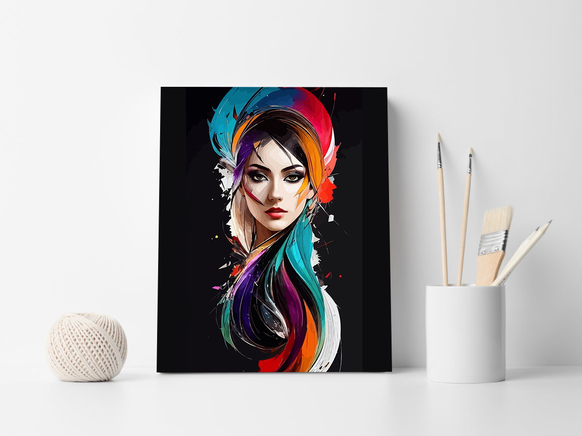 Painting by numbers - Woman Portrait 4214