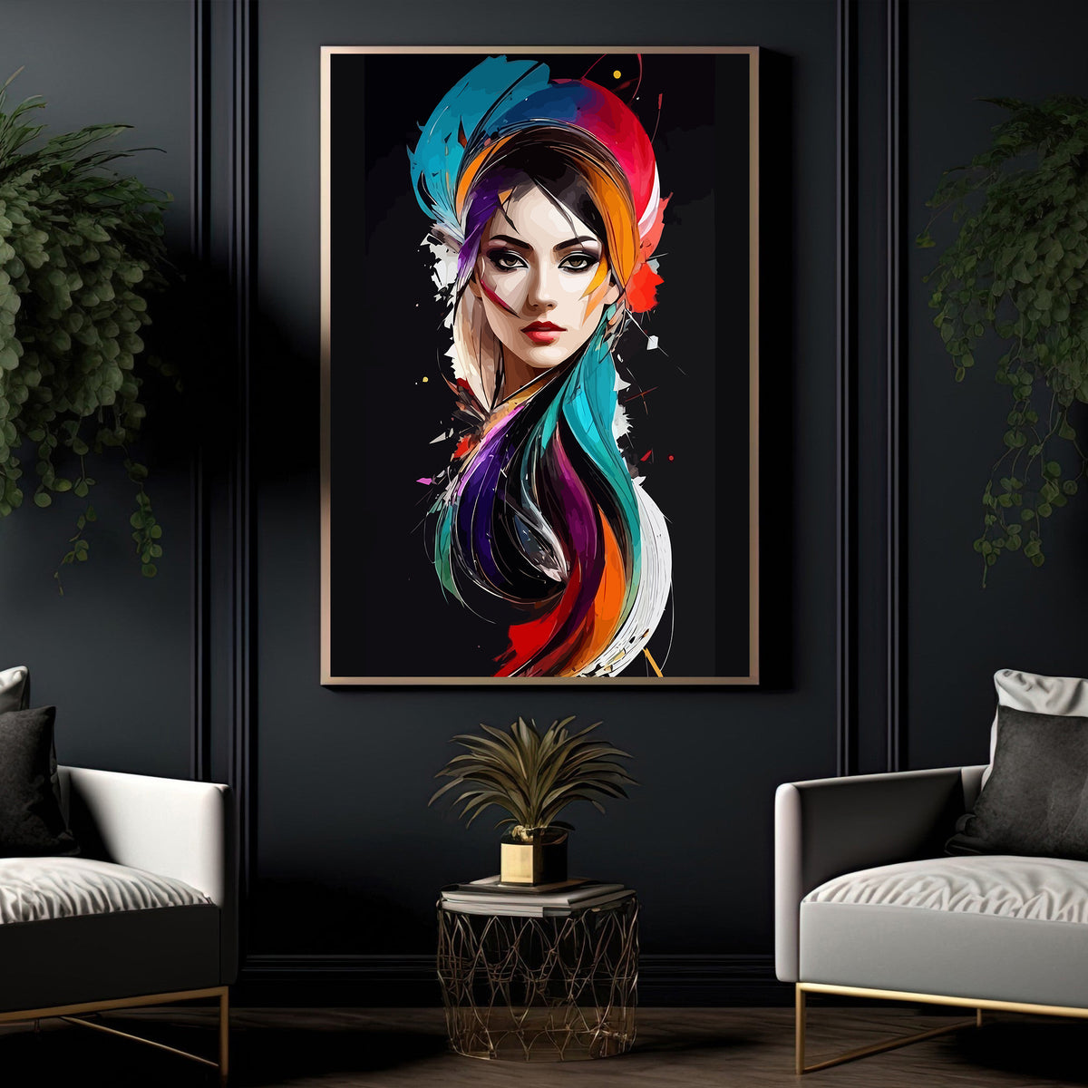 Painting by numbers - Woman Portrait 4214