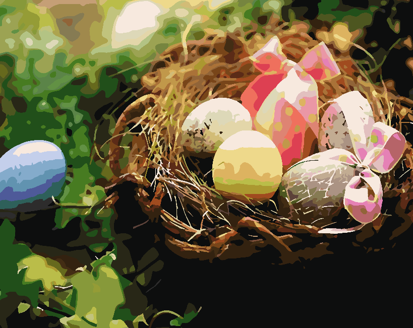 Painting by numbers - Easter Eggs 4234