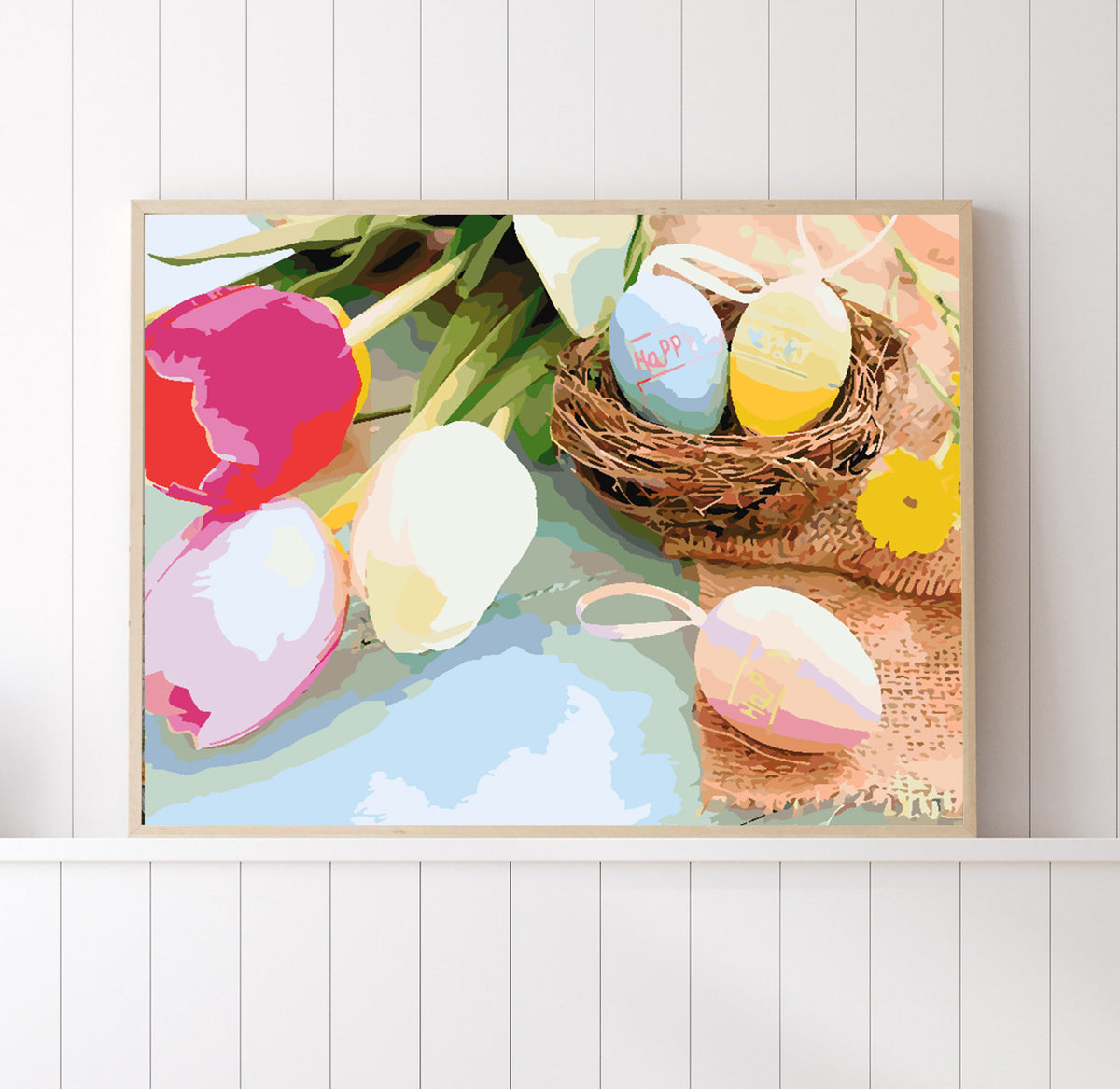 Paint by numbers - Easter Eggs and Tulips 4235