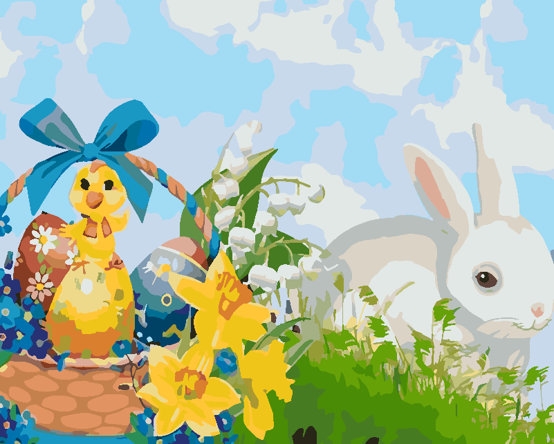 Paint by numbers - Easter Bunny 4245