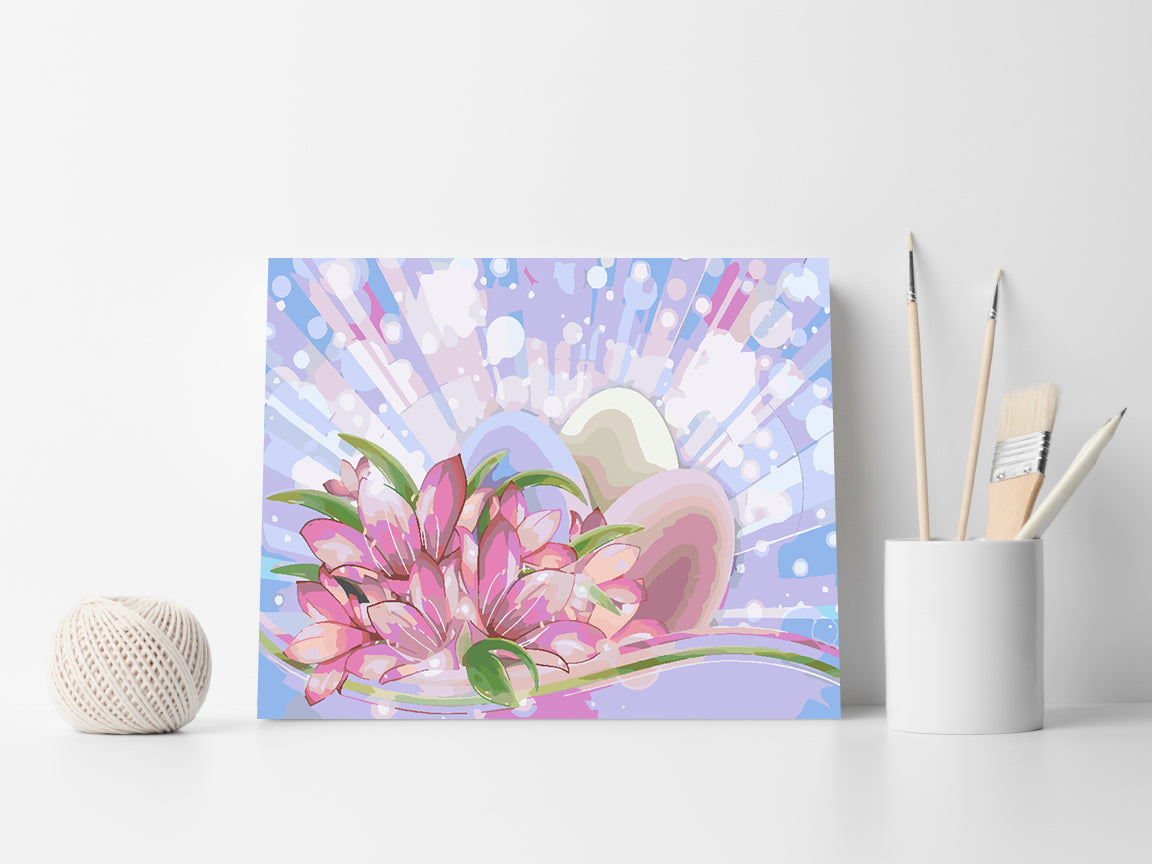 Paint by numbers - Tulips and Easter Eggs 4250