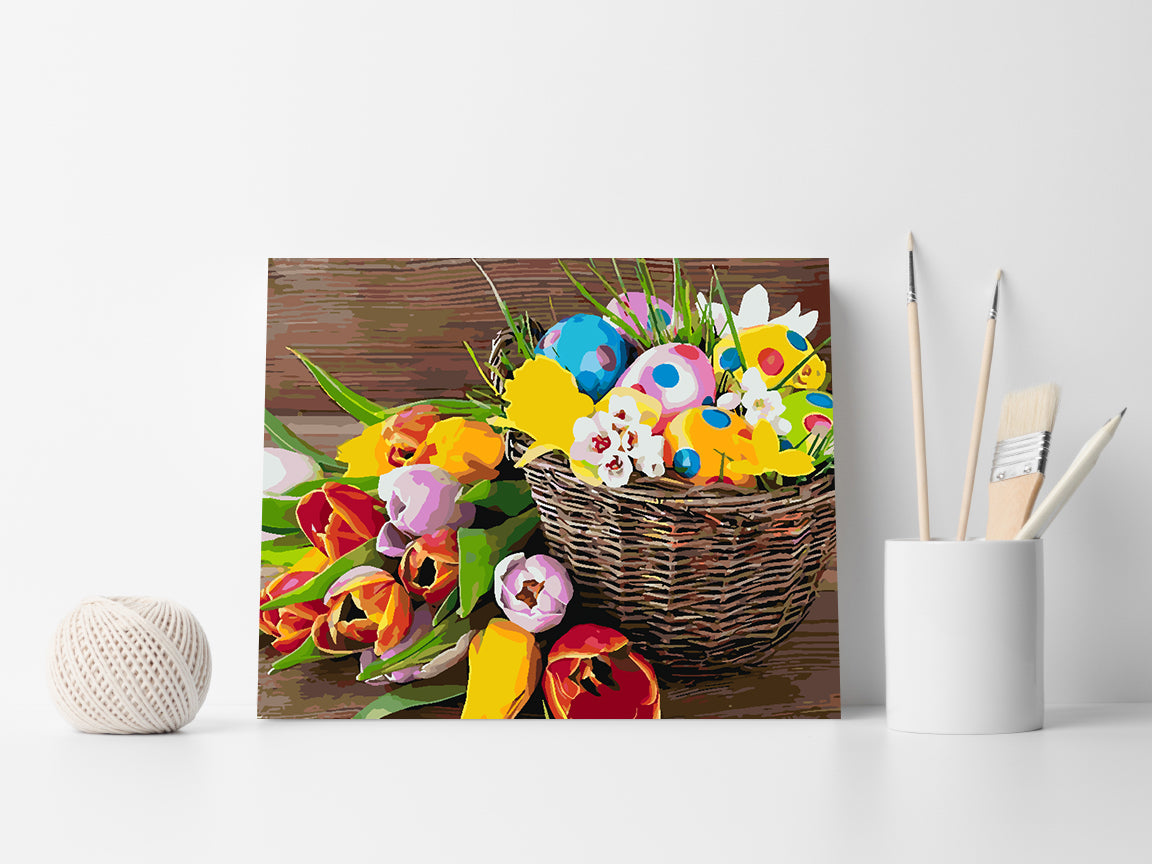 Paint by numbers - Easter Basket 4254