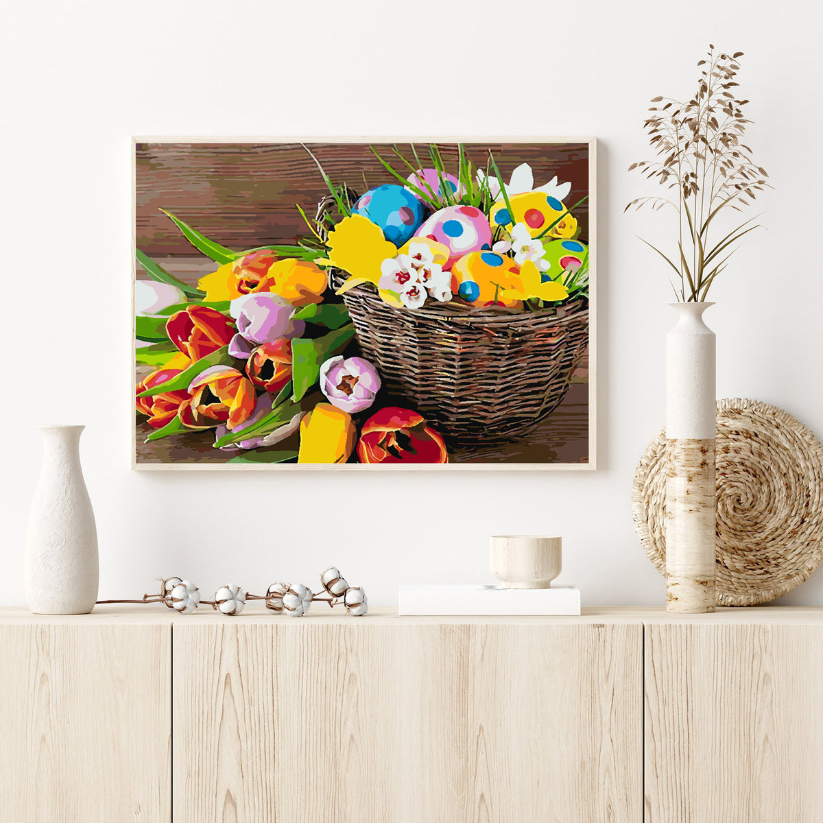 Pictura pe numere - Cos de Paste 4254