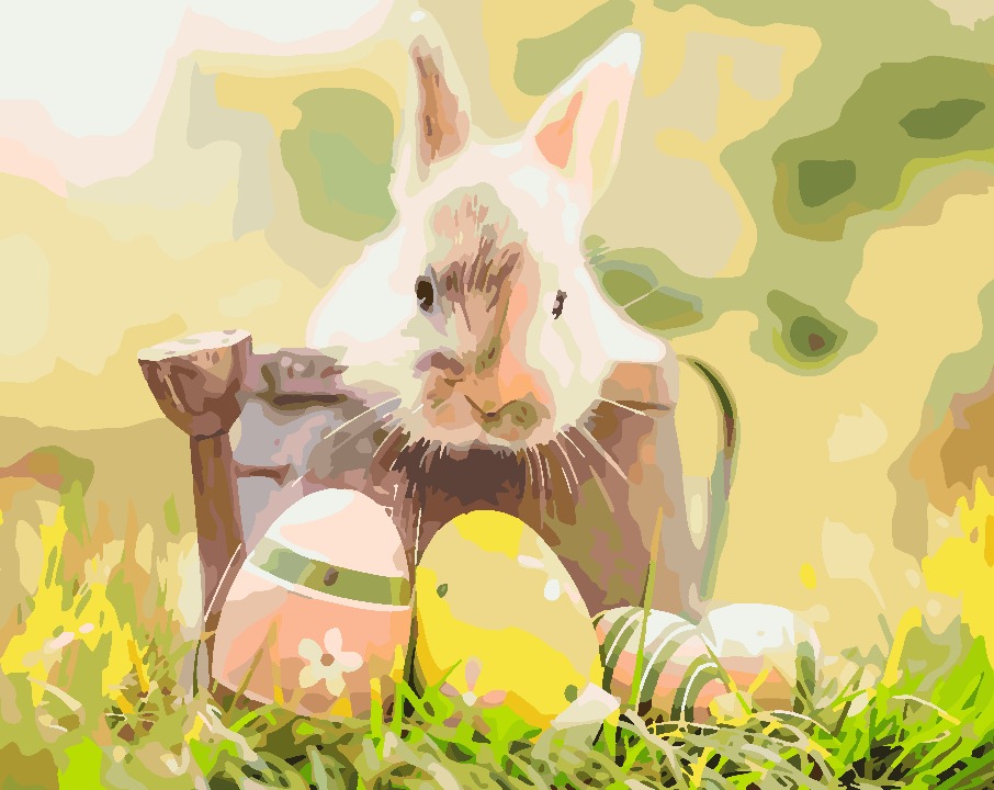 Paint by numbers - Easter Basket 4255