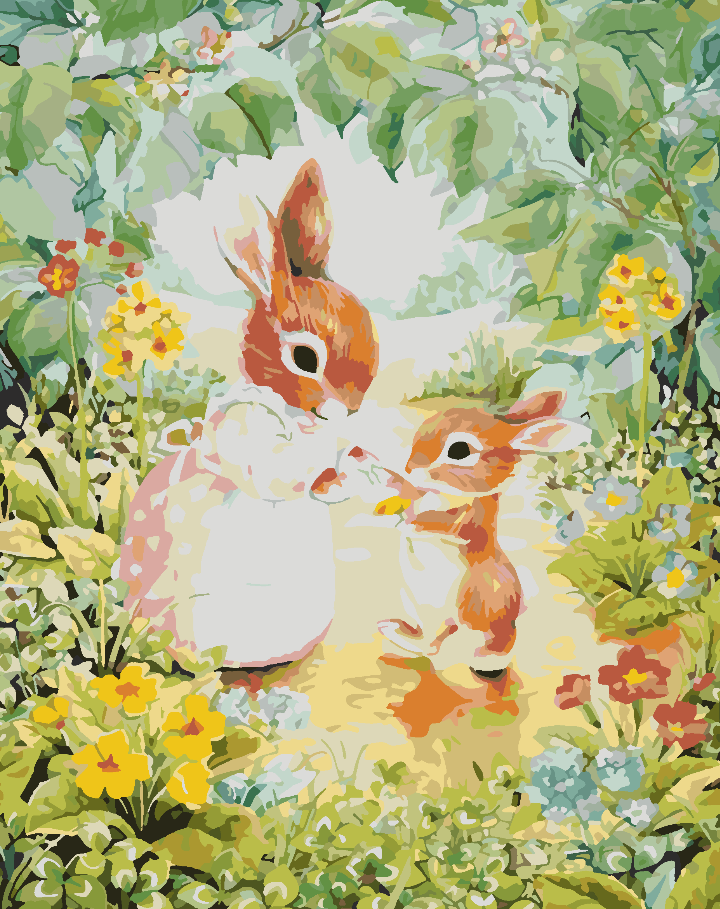 Paint by numbers - Bunnies 4261