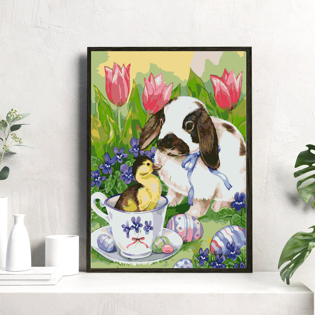 Paint by numbers - Dog with Duckling 4262