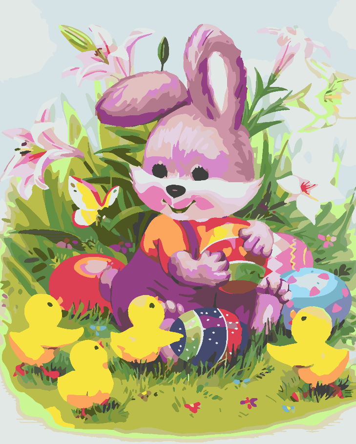 Paint by numbers - Easter Bunny 4263