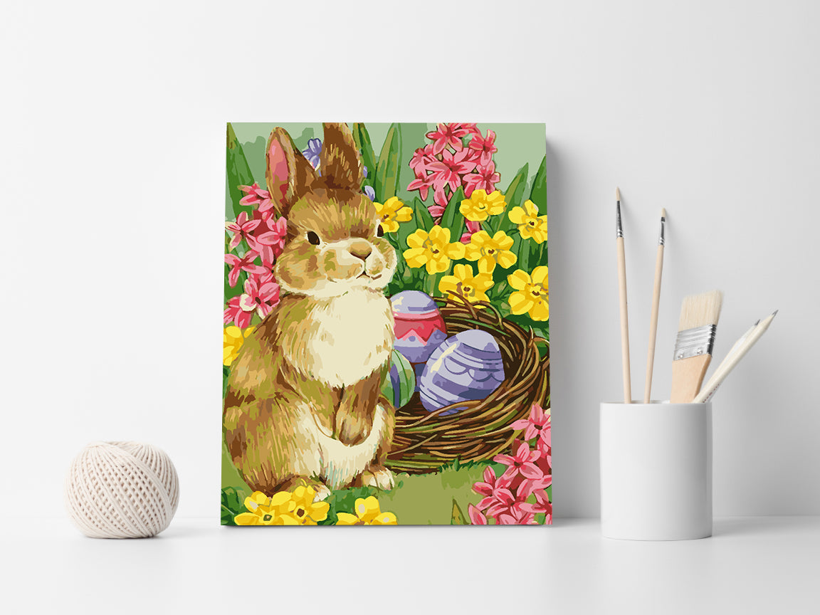 Paint by numbers - Bunny with Easter Eggs 4267
