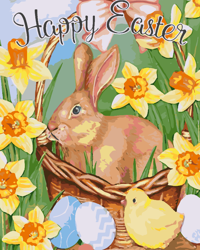 Painting by numbers - Happy Easter 4269