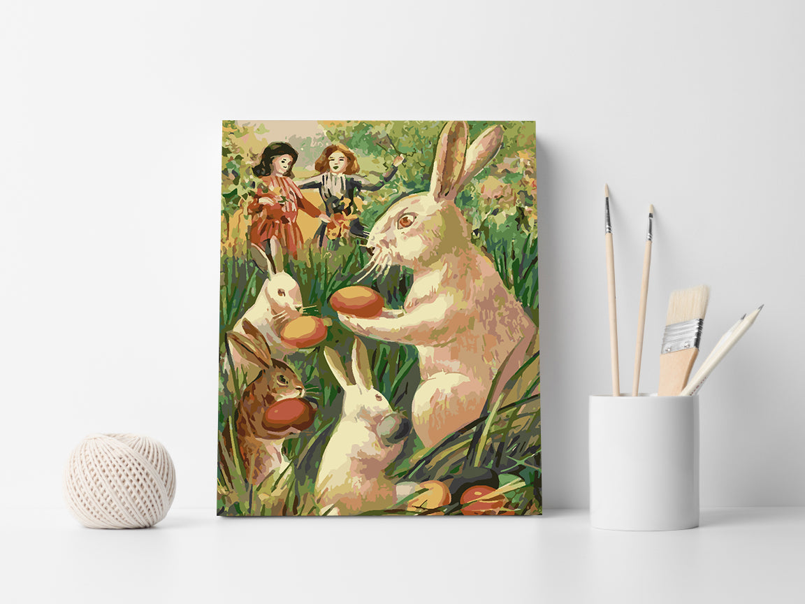 Paint by numbers - Bunny with Easter Eggs 4272