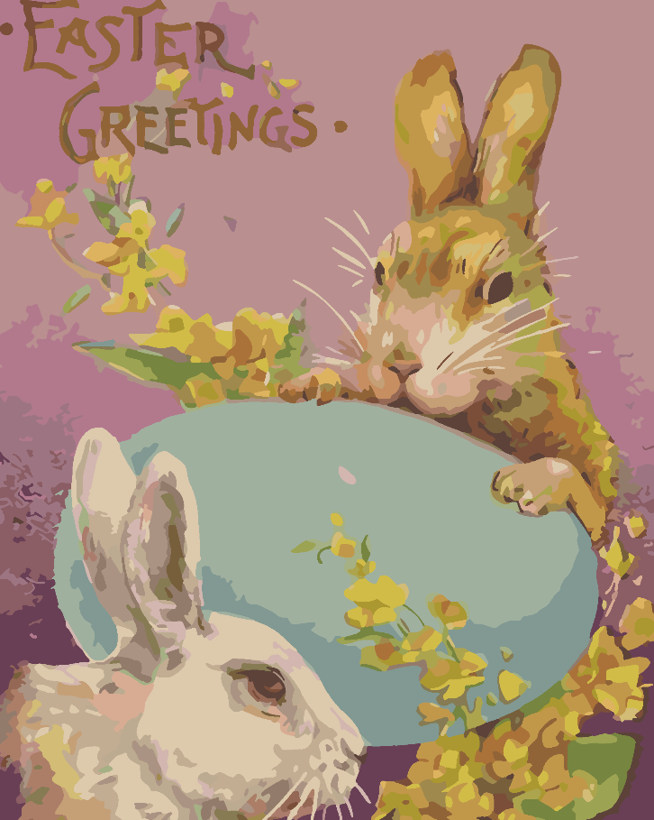 Paint by numbers - Easter Greetings 4274