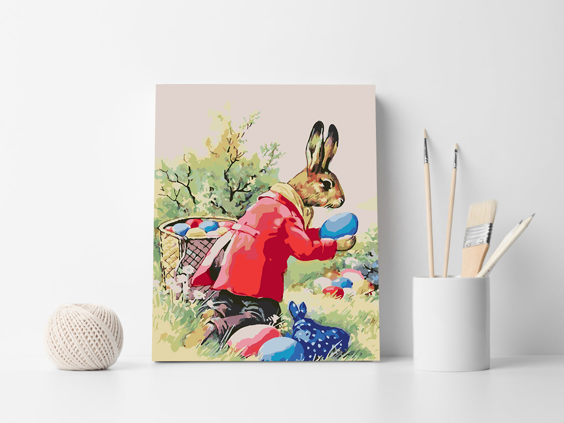 Paint by numbers - Bunny with Easter Eggs 4278