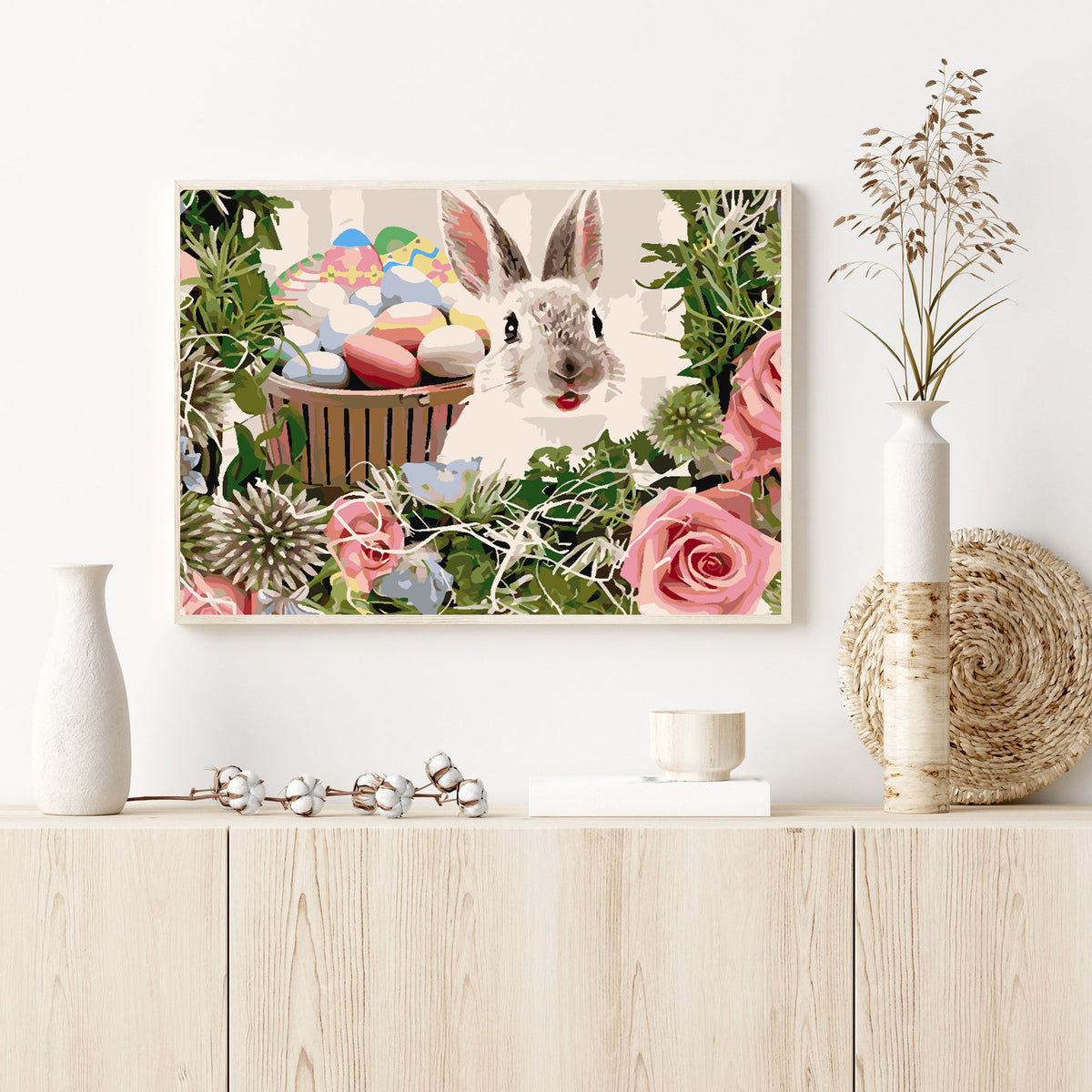 Paint by numbers - Bunny with Easter Basket 4282