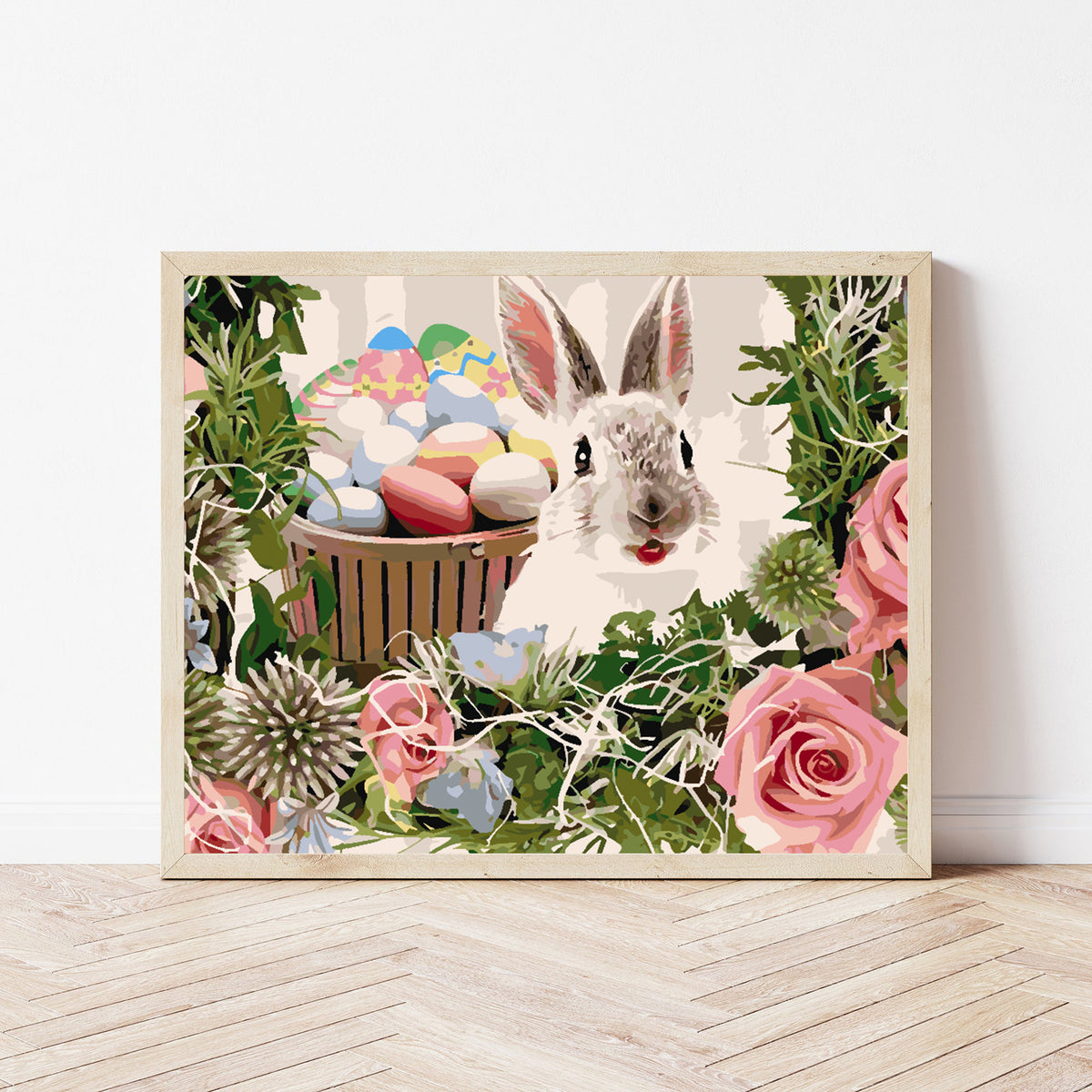 Paint by numbers - Bunny with Easter Basket 4282