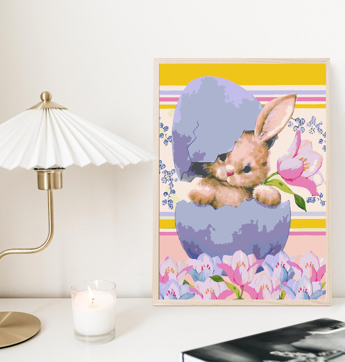 Paint by numbers - Bunny with Flowers 4284