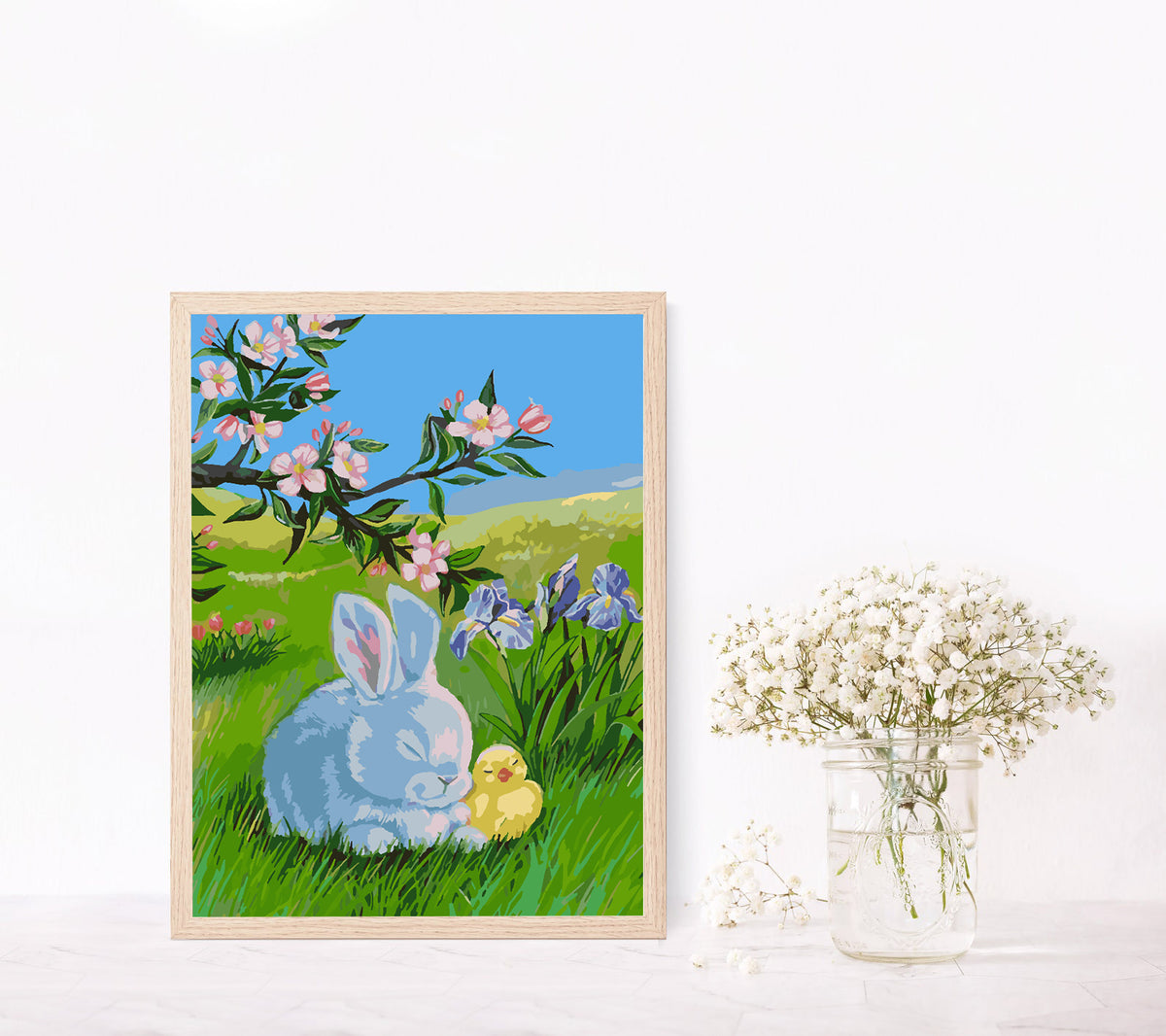 Paint by numbers - Bunny with Chick 4290