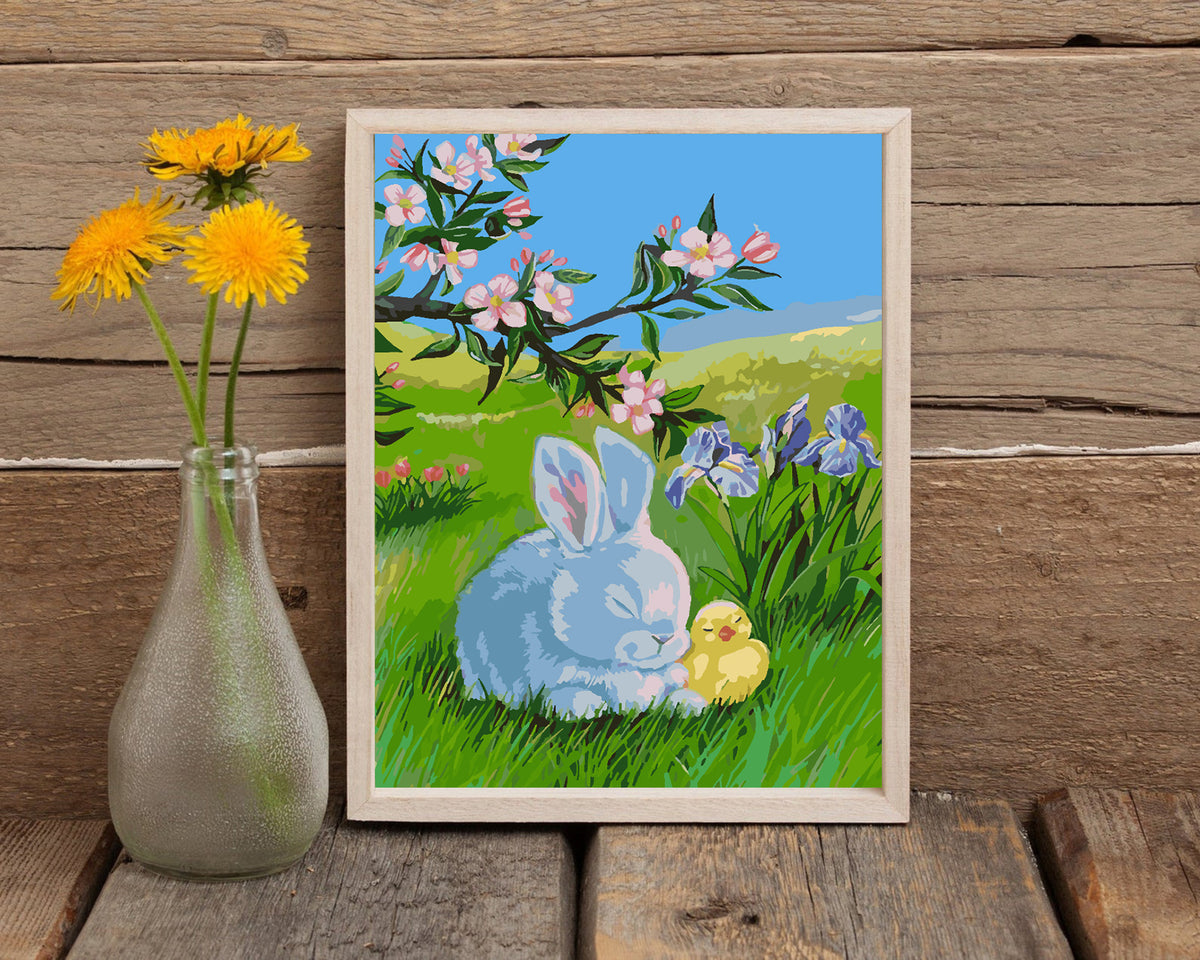 Paint by numbers - Bunny with Chick 4290