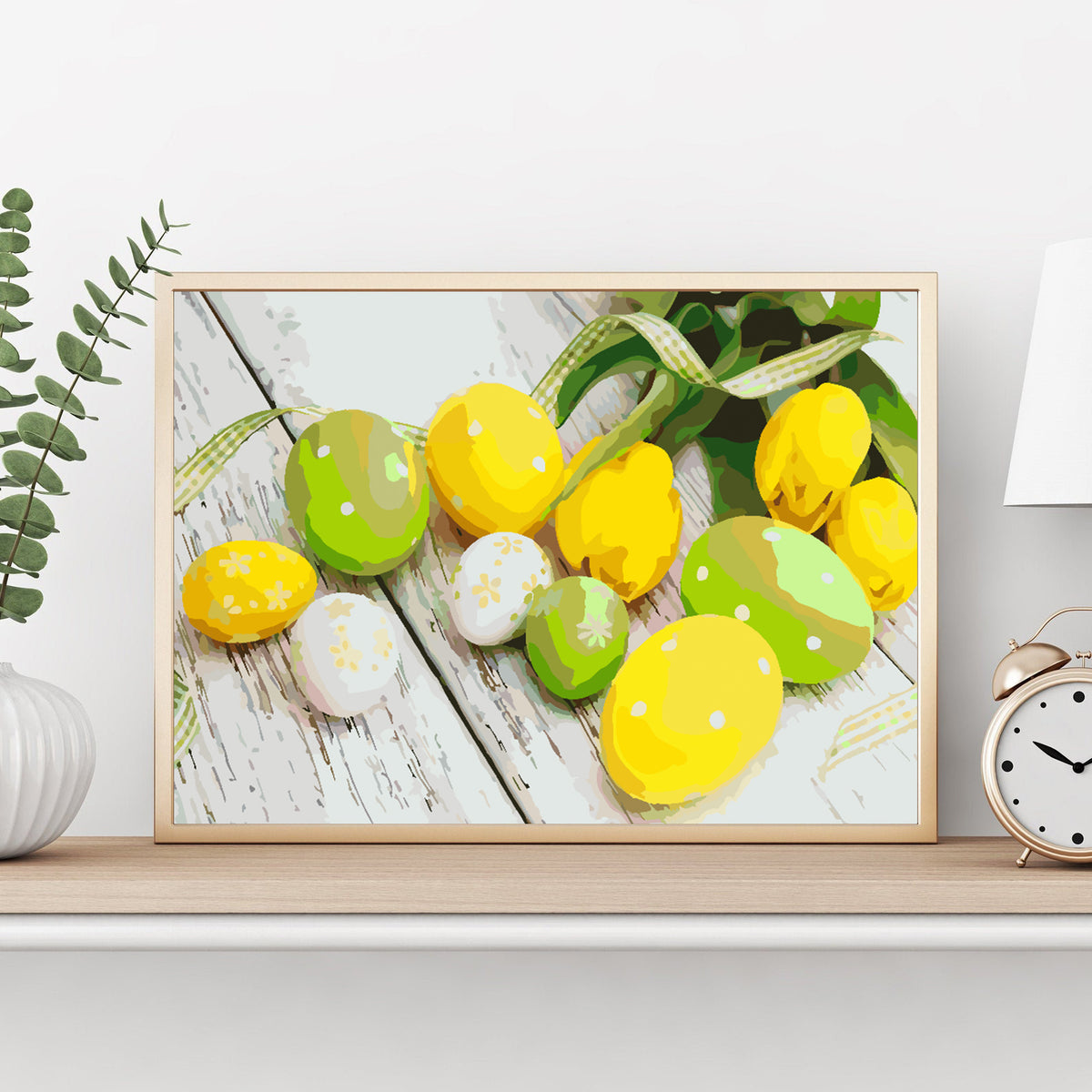 Paint by numbers - Easter Eggs with Flowers 4292
