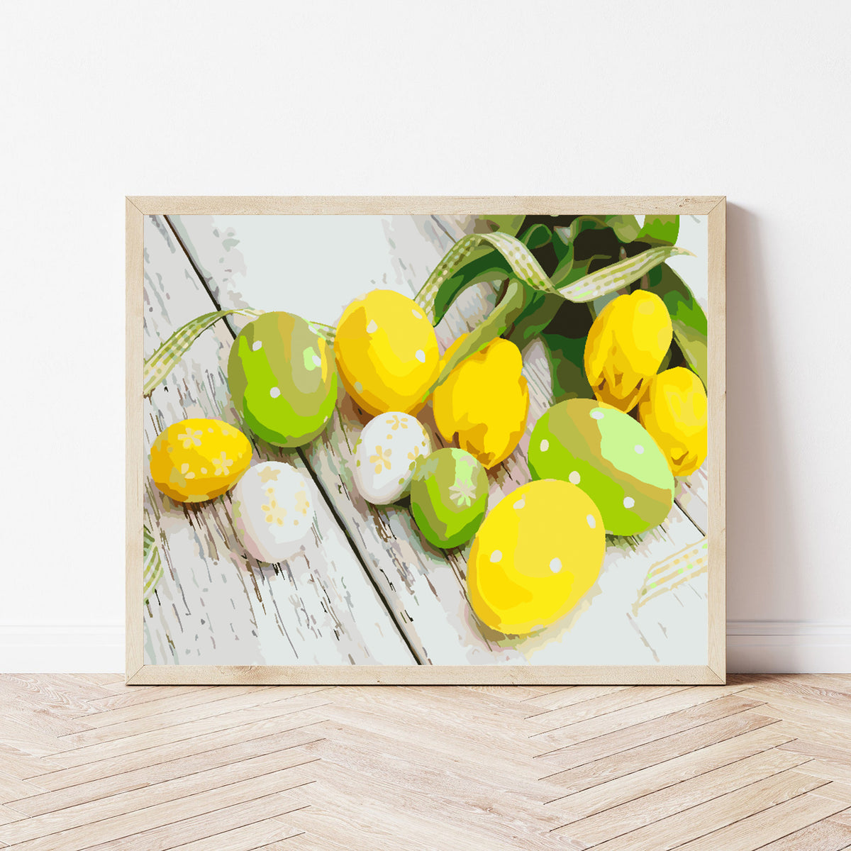 Paint by numbers - Easter Eggs with Flowers 4292