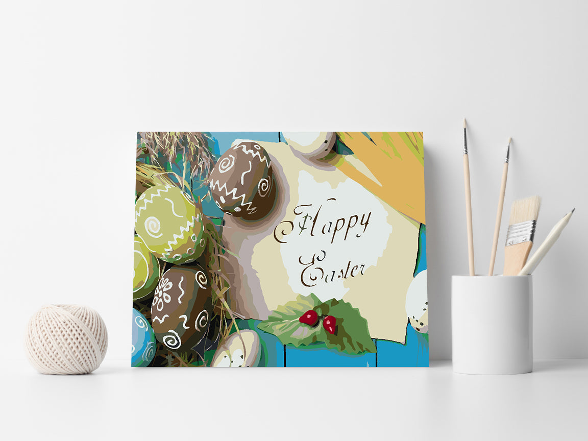 Painting by numbers - Happy Easter 4297