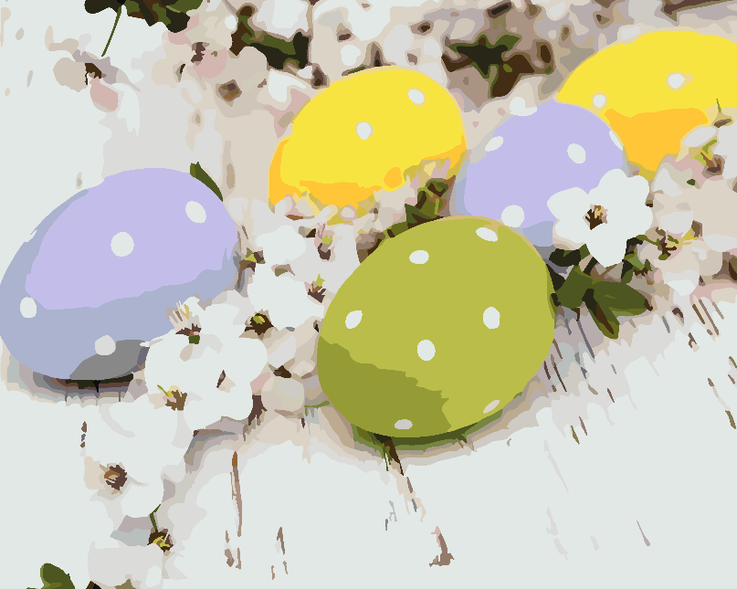 Painting by numbers - Easter Eggs 4298