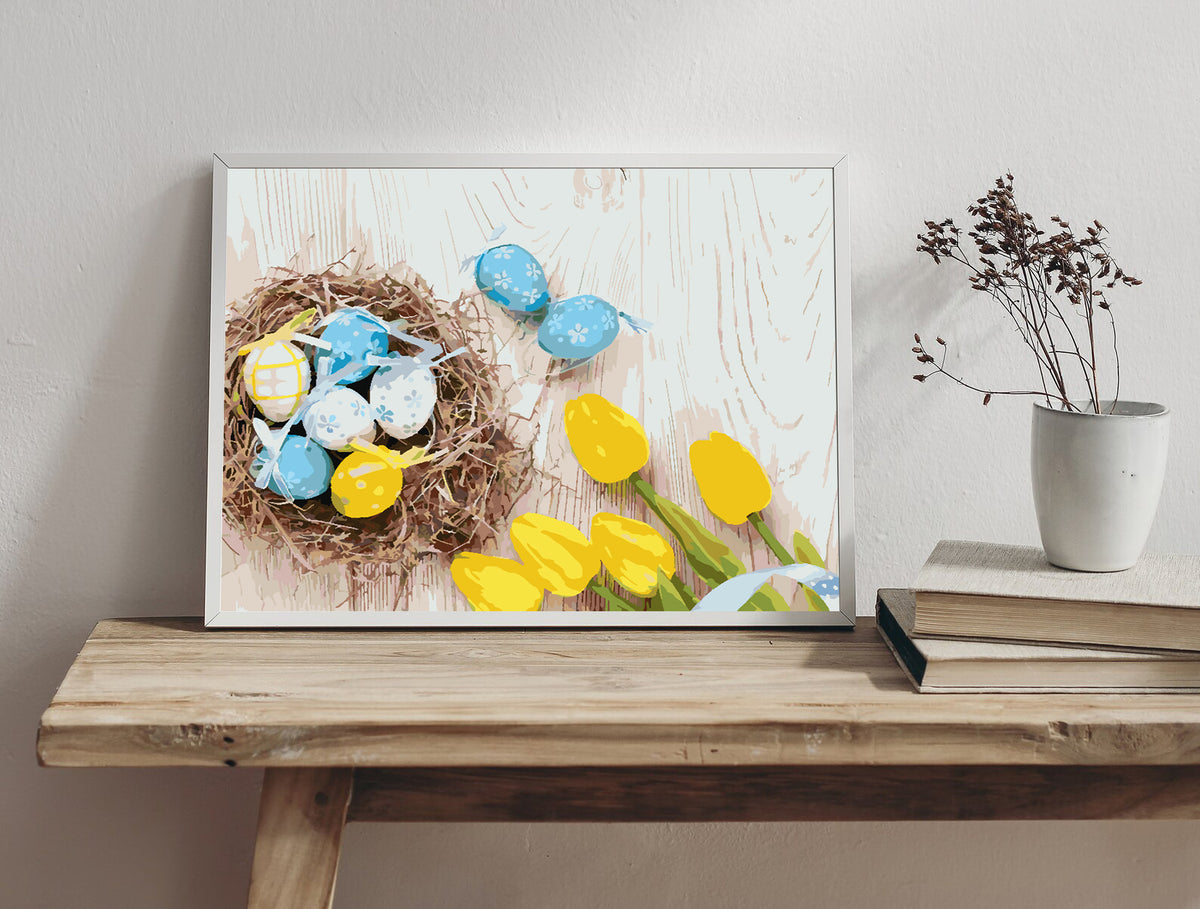 Pictura pe numere - Oua de Paste si Lalele 4301