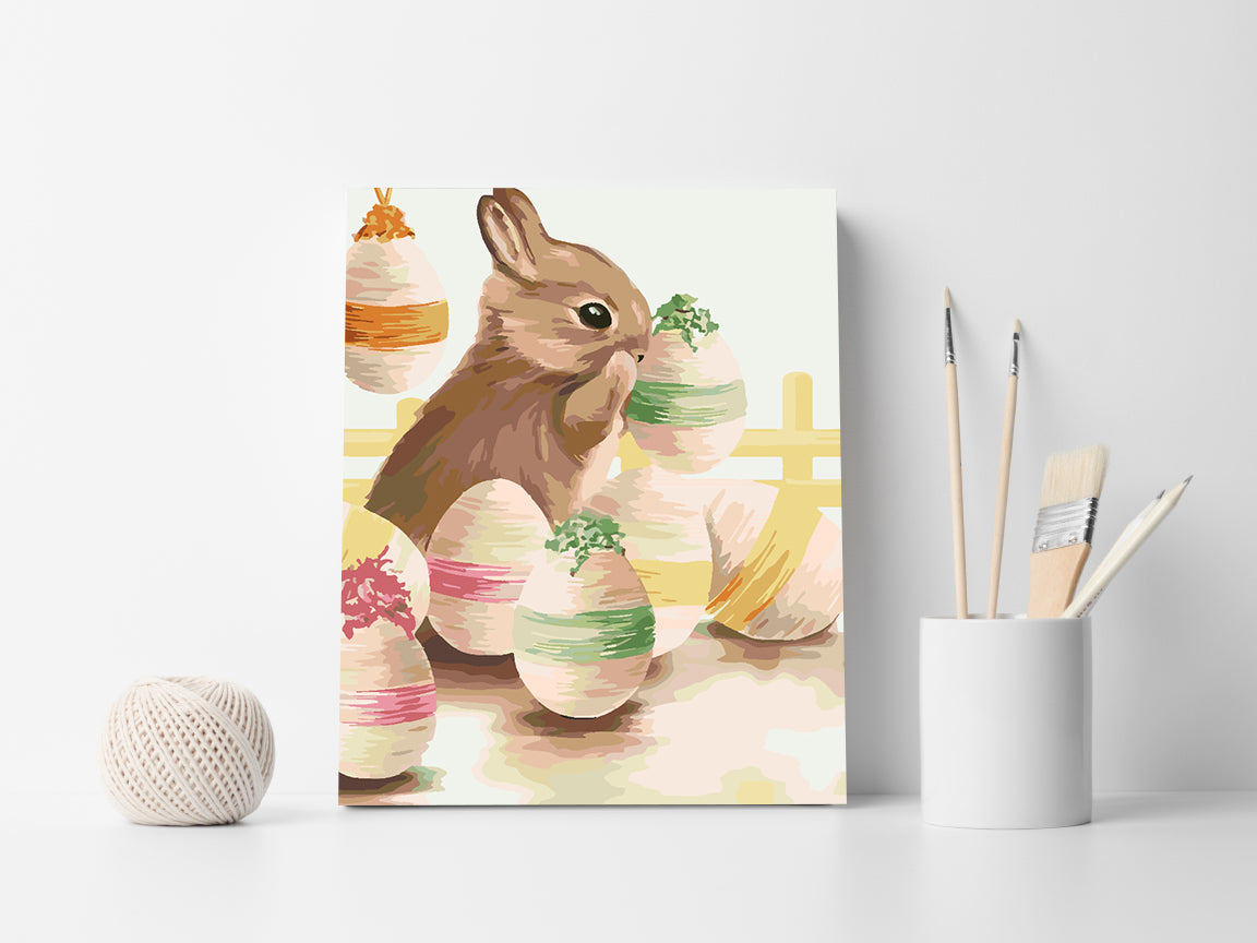 Paint by numbers - Bunny and Easter Eggs 4303