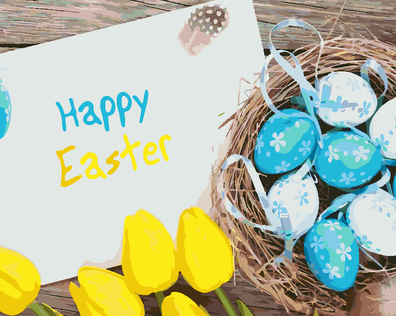Painting by numbers - Easter Eggs 4304