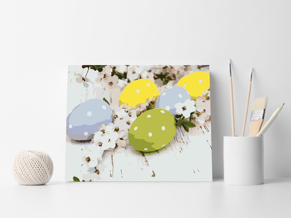 Painting by numbers - Easter Eggs 4307