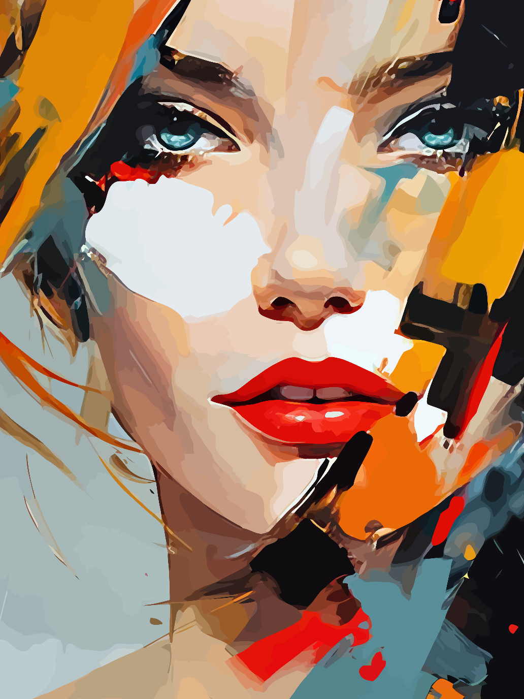 Painting by numbers - Woman Portrait 4314