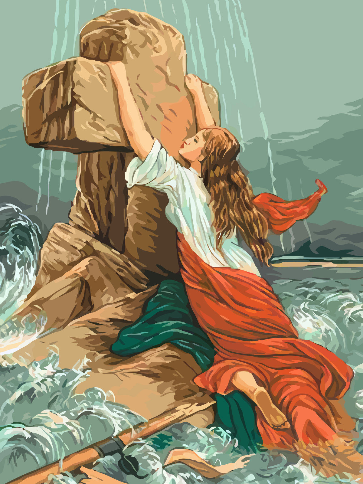 Paint by numbers - Woman at the Cross 4315