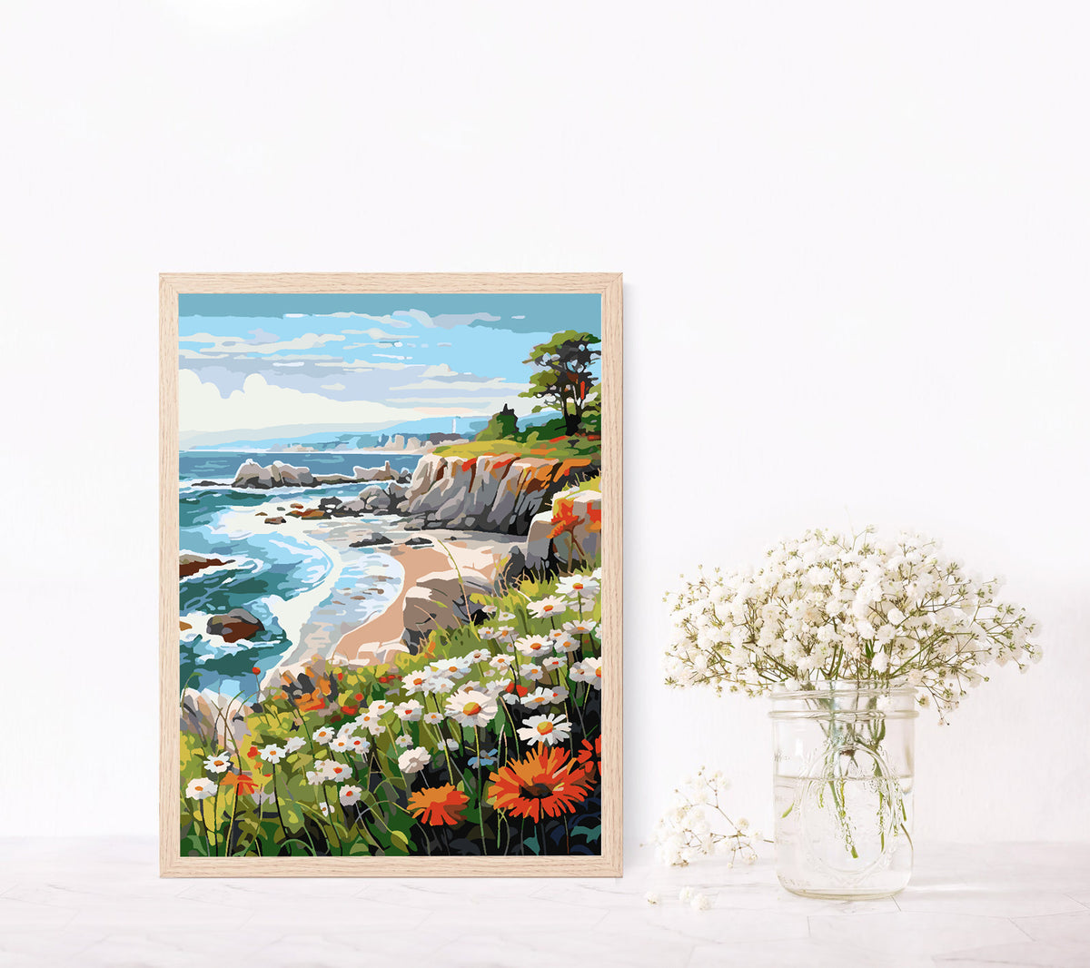 Painting by numbers - Flower Landscape 4318